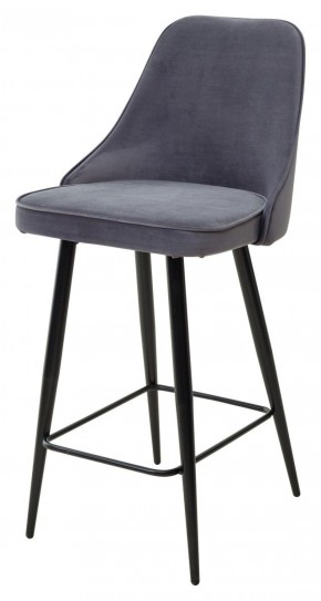 Полубарный стул NEPAL-PB ЛАТТЕ #25, велюр/ черный каркас (H=68cm) М-City в Тобольске - tobolsk.ok-mebel.com | фото 1