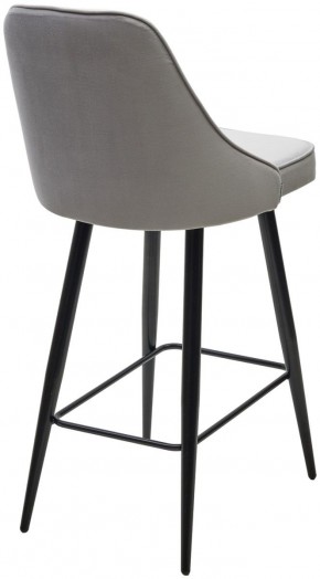 Полубарный стул NEPAL-PB СВЕТЛО- СЕРЫЙ BM-4, велюр/ черный каркас (H=68cm) М-City в Тобольске - tobolsk.ok-mebel.com | фото 4