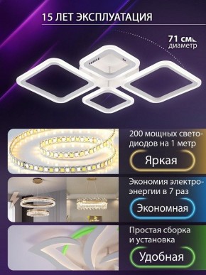 Потолочная люстра Natali Kovaltseva OPTI LED LAMPS 81108/1C в Тобольске - tobolsk.ok-mebel.com | фото 5
