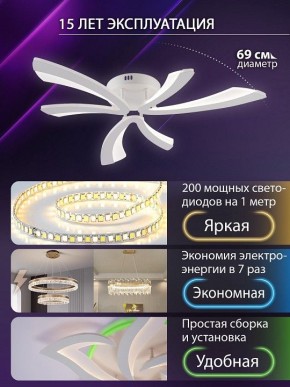 Потолочная люстра Natali Kovaltseva VIO LED LAMPS 81453 в Тобольске - tobolsk.ok-mebel.com | фото 5