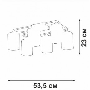 Потолочная люстра Vitaluce V3092 V3092-1/6PL в Тобольске - tobolsk.ok-mebel.com | фото 4