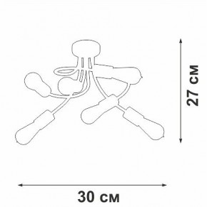 Потолочная люстра Vitaluce V3928 V3928-1/6PL в Тобольске - tobolsk.ok-mebel.com | фото 4