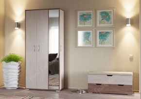 Прихожая ДОМИНО mini Бодега темный/светлый в Тобольске - tobolsk.ok-mebel.com | фото 2