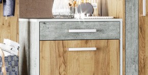 Прихожая Кензо (крафт/бетон) вешалка+шкаф в Тобольске - tobolsk.ok-mebel.com | фото 5