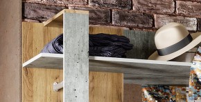 Прихожая Кензо (крафт/бетон) вешалка+шкаф в Тобольске - tobolsk.ok-mebel.com | фото 6