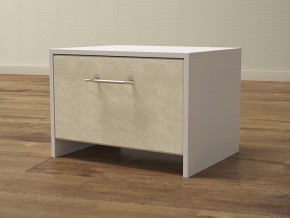 PROxSON Тумба Varna (ЛДСП Белая+ткань Белый/Savana Milk (молочный)) 51x40 в Тобольске - tobolsk.ok-mebel.com | фото