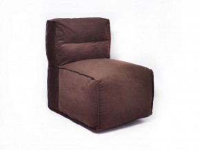 Прямое модульное бескаркасное кресло Комфорт (Шоколад велюр) в Тобольске - tobolsk.ok-mebel.com | фото