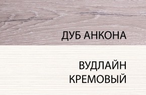 Шкаф 1DT L, OLIVIA, цвет вудлайн крем/дуб анкона в Тобольске - tobolsk.ok-mebel.com | фото 3