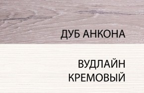 Шкаф 1DZ, OLIVIA, цвет вудлайн крем/дуб анкона в Тобольске - tobolsk.ok-mebel.com | фото 3