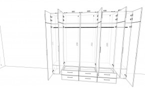 Шкаф 2700К Мокко (Дуб крафт/Мокко) в Тобольске - tobolsk.ok-mebel.com | фото 2