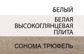 Шкаф 2D/TYP 20A, LINATE ,цвет белый/сонома трюфель в Тобольске - tobolsk.ok-mebel.com | фото 4