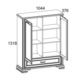 Шкаф 2D1SL, MONAKO, цвет Сосна винтаж/дуб анкона в Тобольске - tobolsk.ok-mebel.com | фото 3