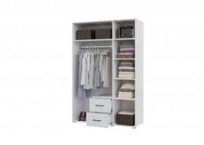 Шкаф 3-х створчатый с ящиками VICTOR (Белый) в Тобольске - tobolsk.ok-mebel.com | фото 2