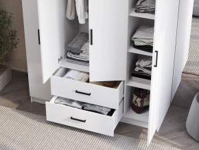 Шкаф 4-х створчатый Титан (белый) в Тобольске - tobolsk.ok-mebel.com | фото 3