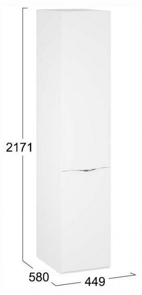 Шкаф для белья Глосс СМ-319.07.001 в Тобольске - tobolsk.ok-mebel.com | фото 4