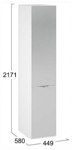 Шкаф для белья Глосс СМ-319.07.002 в Тобольске - tobolsk.ok-mebel.com | фото 4