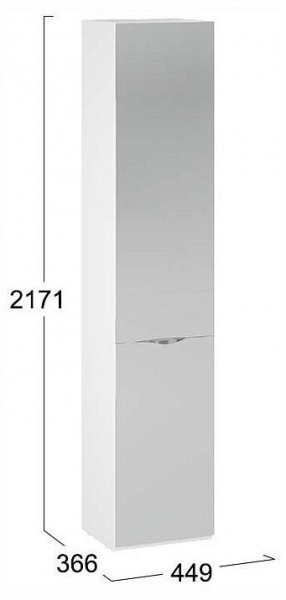 Шкаф для белья Глосс СМ-319.07.012 в Тобольске - tobolsk.ok-mebel.com | фото 4
