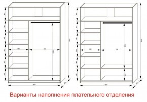 Шкаф-купе 1600 серии SOFT D1+D3+B2+PL1 (2 ящика+1штанга) профиль «Графит» в Тобольске - tobolsk.ok-mebel.com | фото 6