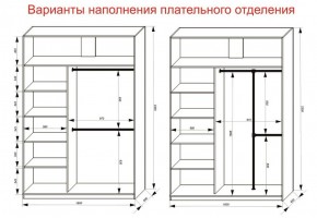 Шкаф-купе 1600 серии SOFT D1+D3+B2+PL1 (2 ящика+1штанга) профиль «Графит» в Тобольске - tobolsk.ok-mebel.com | фото 7