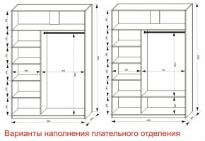 Шкаф-купе 1600 серии SOFT D8+D2+B2+PL4 (2 ящика+F обр.штанга) профиль «Графит» в Тобольске - tobolsk.ok-mebel.com | фото 7