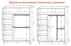 Шкаф-купе 1800 серии SOFT D1+D3+B2+PL1 (2 ящика+1штанга) профиль «Графит» в Тобольске - tobolsk.ok-mebel.com | фото 7