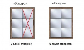 Шкаф-купе №19 Серия 3 Квадро (1500) Ясень Анкор светлый в Тобольске - tobolsk.ok-mebel.com | фото 3