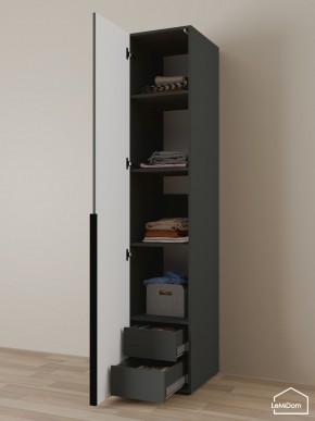 Шкаф Linnea MHR-1-4 2050х400х510 (Графит-М 11.1.25) в Тобольске - tobolsk.ok-mebel.com | фото 6