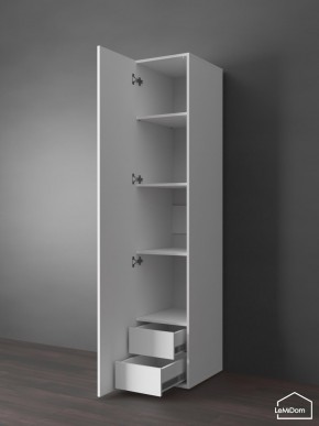 Шкаф Linnea MHR-1PO-4 2050х400х510 (Белый-М 11.1.1) в Тобольске - tobolsk.ok-mebel.com | фото 4