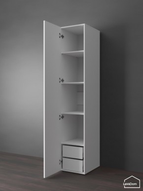 Шкаф Linnea MHR-1PO-4 2050х400х510 (Белый-М 11.1.2) в Тобольске - tobolsk.ok-mebel.com | фото 5