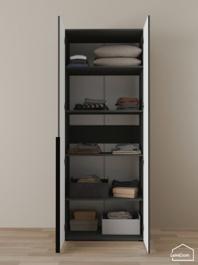 Шкаф Linnea MHR-2-2 2050х800х510 (Графит-М 11.1.25) в Тобольске - tobolsk.ok-mebel.com | фото 4