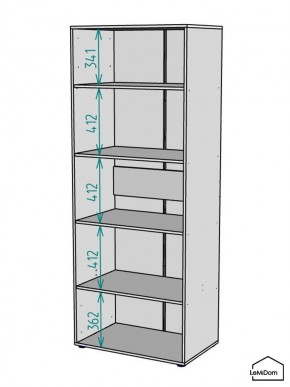Шкаф Linnea MHR-2PO-2 2050х800х510 (Белый-М 11.1.2) в Тобольске - tobolsk.ok-mebel.com | фото 3