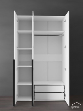 Шкаф Linnea MHR-3-2 2050х1200х510 (Белый-М 11.1.2) в Тобольске - tobolsk.ok-mebel.com | фото 5