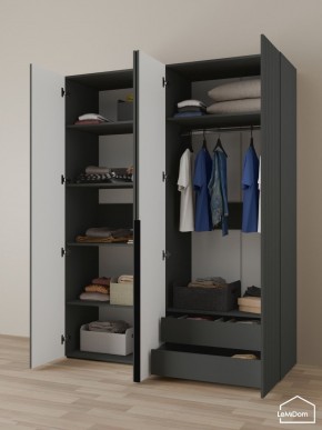 Шкаф Linnea MHR-4-2 2050х1600х510 (Графит-М 11.1.25) в Тобольске - tobolsk.ok-mebel.com | фото 5