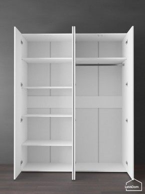 Шкаф Linnea MHR-4PO-1 2050х1600х510 (Белый-М 11.1.1) в Тобольске - tobolsk.ok-mebel.com | фото 4