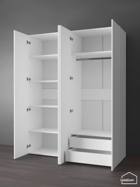 Шкаф Linnea MHR-4PO-2 2050х1600х510 (Белый-М 11.1.2) в Тобольске - tobolsk.ok-mebel.com | фото 6