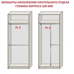 Шкаф распашной серия «ЗЕВС» (PL3/С1/PL2) Серый камень/Небраска натуральный в Тобольске - tobolsk.ok-mebel.com | фото 10