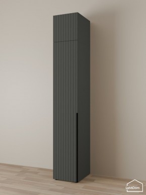 Шкаф с антресолью Linnea MHR-1A-2 2450х400х510 (Графит-М 11.1.25) в Тобольске - tobolsk.ok-mebel.com | фото