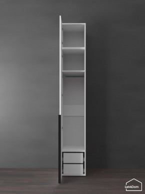 Шкаф с антресолью Linnea MHR-1A-3 2450х400х510 (Белый-М 11.1.2) в Тобольске - tobolsk.ok-mebel.com | фото 5