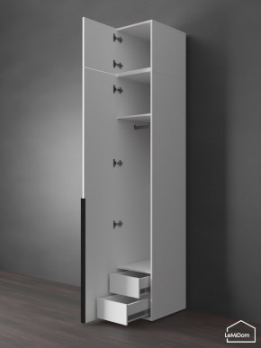 Шкаф с антресолью Linnea MHR-1A-3 2450х400х510 (Белый-М 11.1.2) в Тобольске - tobolsk.ok-mebel.com | фото 6