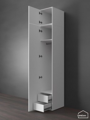 Шкаф с антресолью Linnea MHR-1POA-3 2450х400х510 (Белый-М 11.1.1) в Тобольске - tobolsk.ok-mebel.com | фото 6