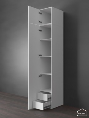 Шкаф с антресолью Linnea MHR-1POA-4 2450х400х510 (Белый-М 11.1.1) в Тобольске - tobolsk.ok-mebel.com | фото 5