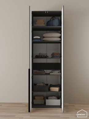 Шкаф с антресолью Linnea MHR-2A-2 2450х800х510 (Графит-М 11.1.25) в Тобольске - tobolsk.ok-mebel.com | фото 4