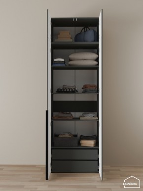 Шкаф с антресолью Linnea MHR-2A-3 2450х800х510 (Графит-М 11.1.25) в Тобольске - tobolsk.ok-mebel.com | фото 5