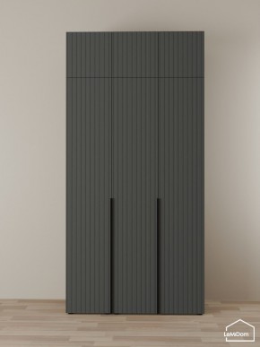 Шкаф с антресолью Linnea MHR-3A-1 2450х1200х510 (Графит-М 11.1.25) в Тобольске - tobolsk.ok-mebel.com | фото