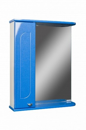 Шкаф-зеркало Радуга Синий металлик 55 левый АЙСБЕРГ (DA1129HZR) в Тобольске - tobolsk.ok-mebel.com | фото