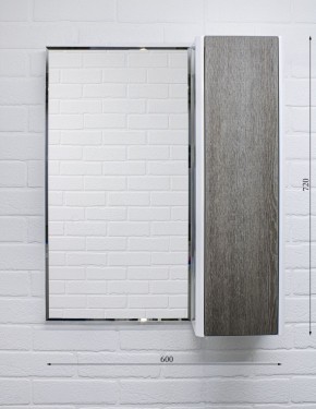 Шкаф-зеркало Uno 60 Дуб серый левый/правый Домино (DU1503HZ) в Тобольске - tobolsk.ok-mebel.com | фото 7