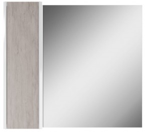 Шкаф-зеркало Uno 80 Дуб серый левый/правый Домино (DU1504HZ) в Тобольске - tobolsk.ok-mebel.com | фото 2