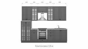 Кухонный гарнитур Верона в Тобольске - tobolsk.ok-mebel.com | фото 3