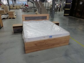 МСП-1 Кровать двойная универсальная 1600 с основанием (Дуб золотой/Камень темный) в Тобольске - tobolsk.ok-mebel.com | фото 8
