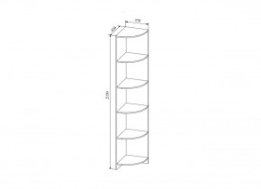 СКАНДИ СДУ370.1 Стеллаж угловой в Тобольске - tobolsk.ok-mebel.com | фото 2